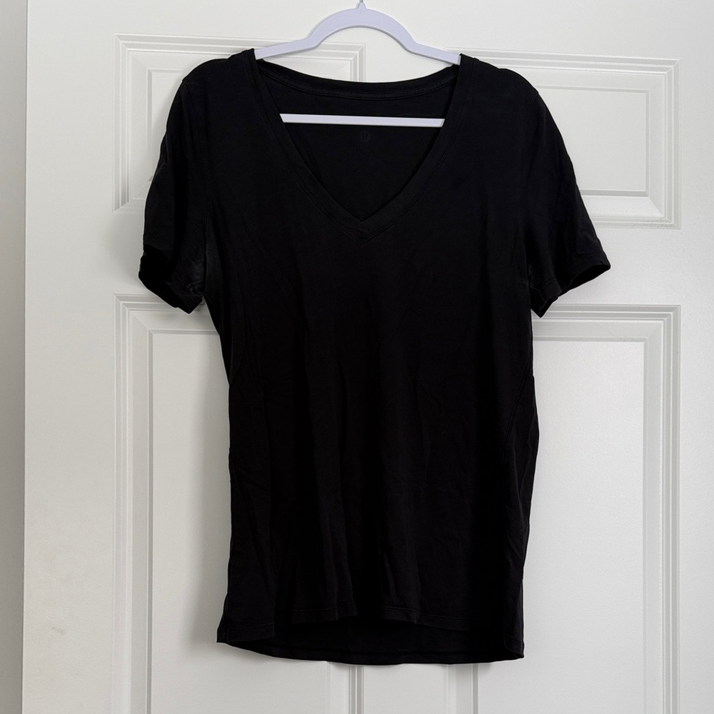 Lululemon Classic Black V-Neck Women's Top